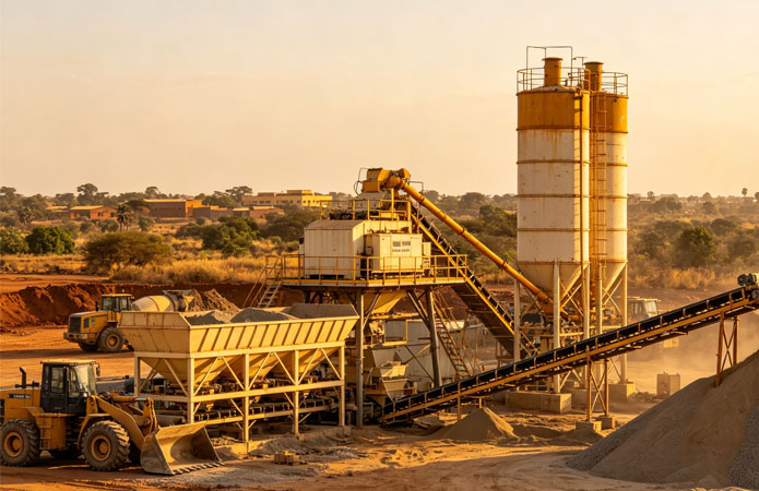 Highway Construction Concrete Batching Plant Project